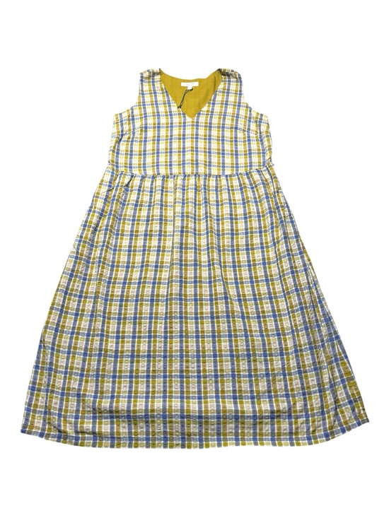 Seasalt Cornwall Dresses & Skirts - Seasalt Cornwall Women's 12 Lowland Heather Dress blue and yellow plaid print
